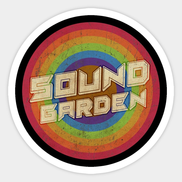 Vintage Rainbow exclusive - Soundgarden Sticker by henryshifter